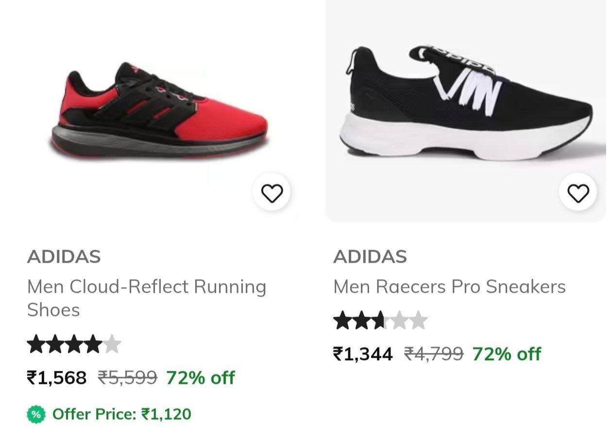 Ajio Huge On Adidas