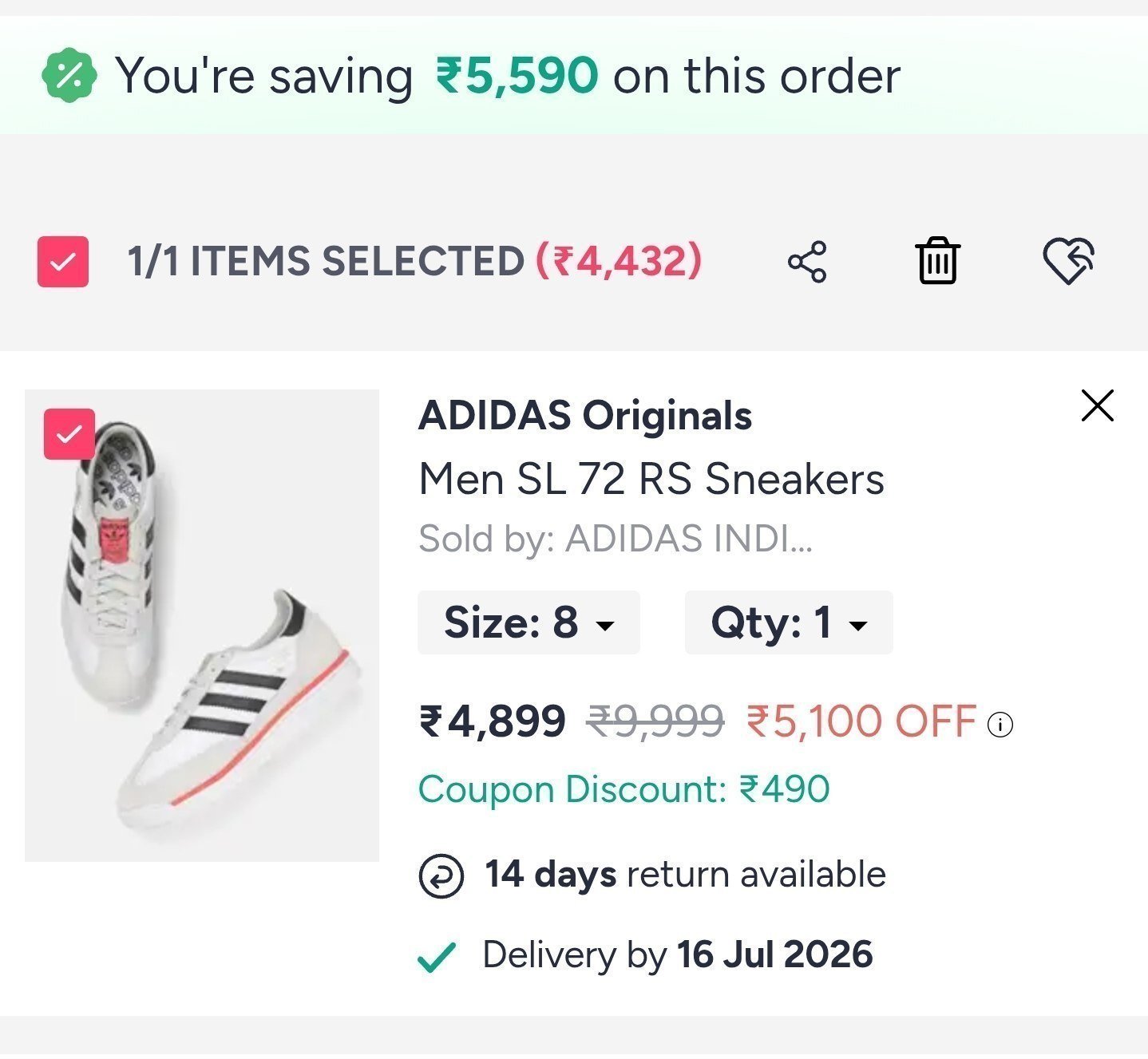 Adidas Originals Sl72 Sneaker 4409white Green Ftwm