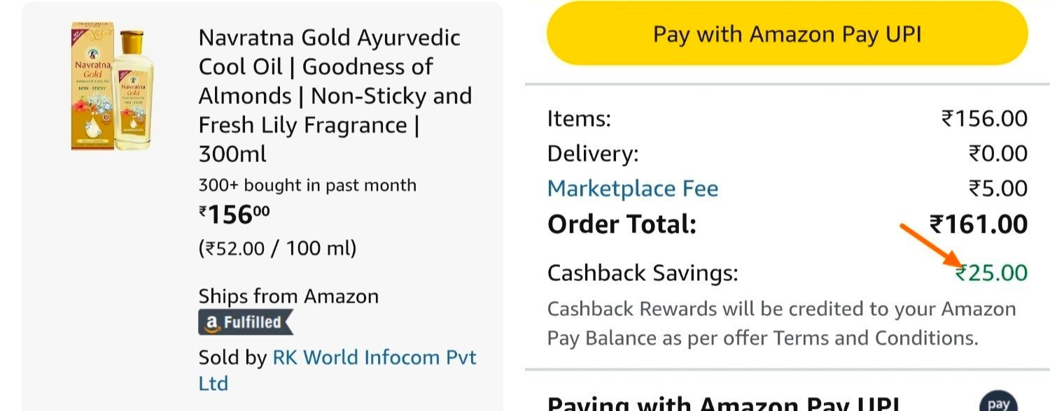 Navaratna Gold Cool Oil 126collect - Then Buy - Pa