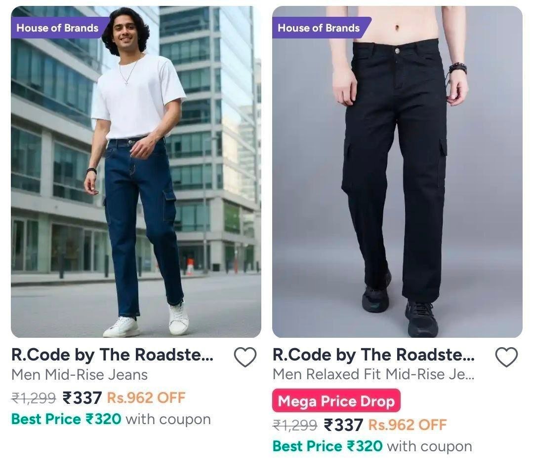 Myntra Roadster Jeans Starts 337men S Women S