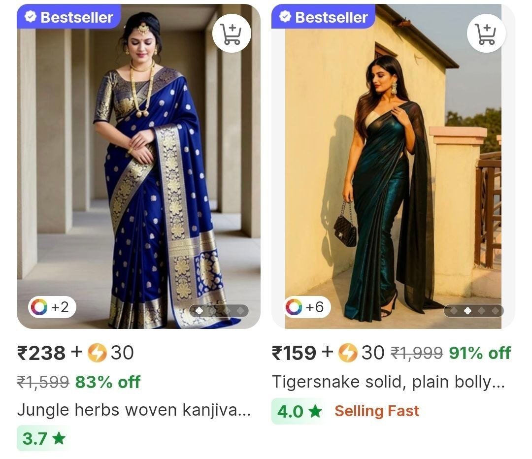 Saree Limited Time 159 Utha Lo Lowest