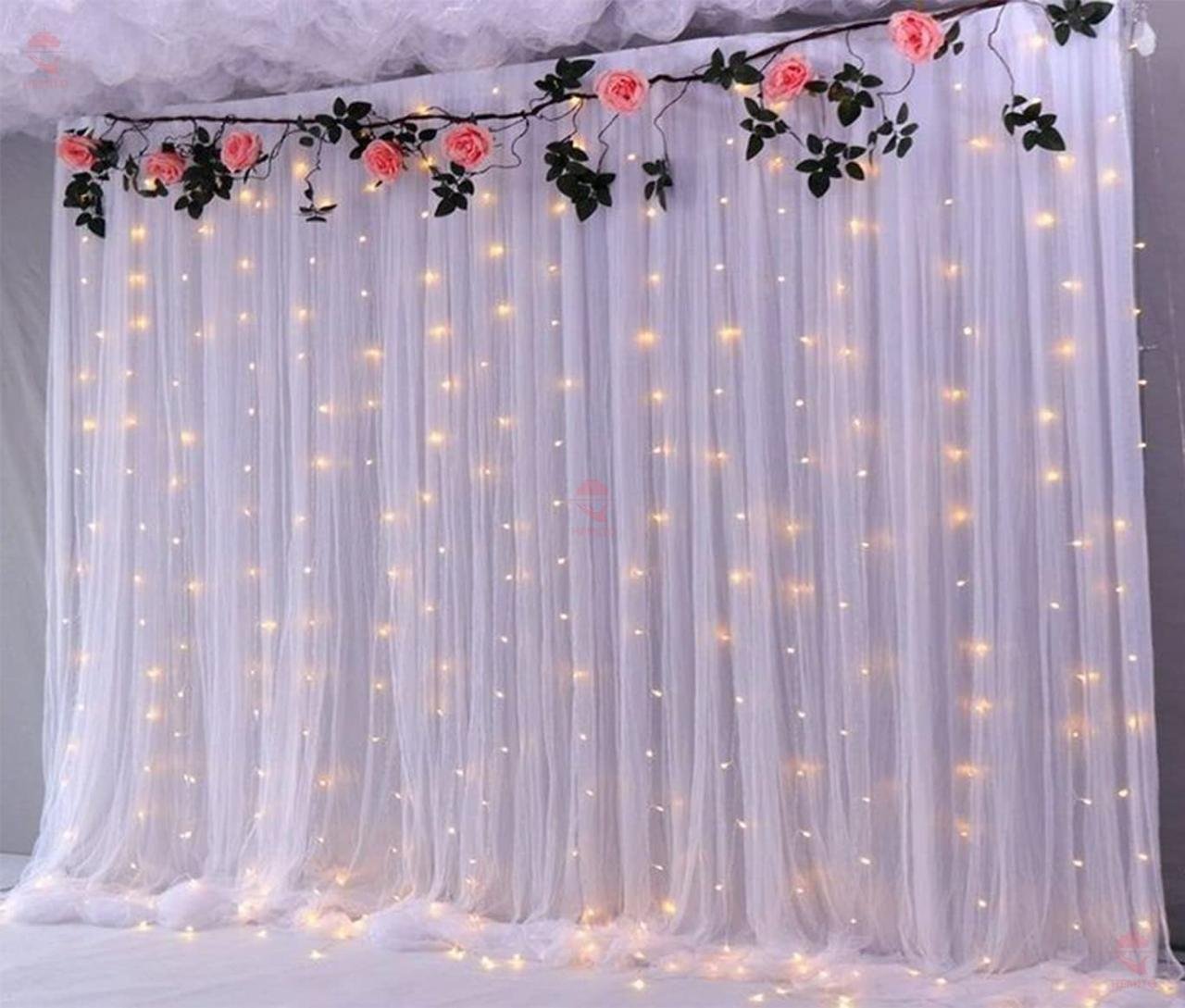 Hemito White Decoration Net With Led Fairy Lights 
