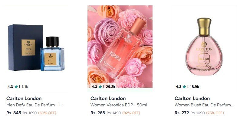 Myntra Carlton London 80 Offlink