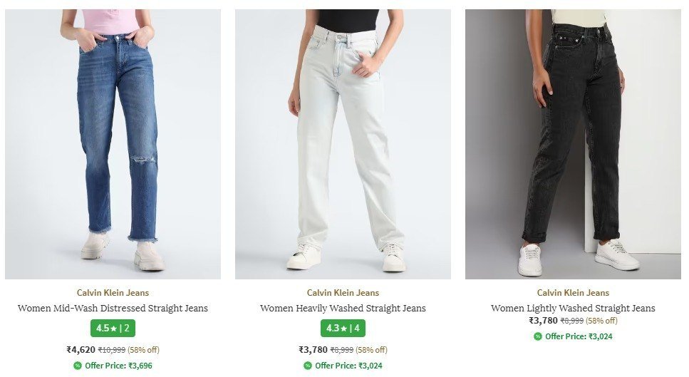 Ajio 58 On Calvin Klein Jeans