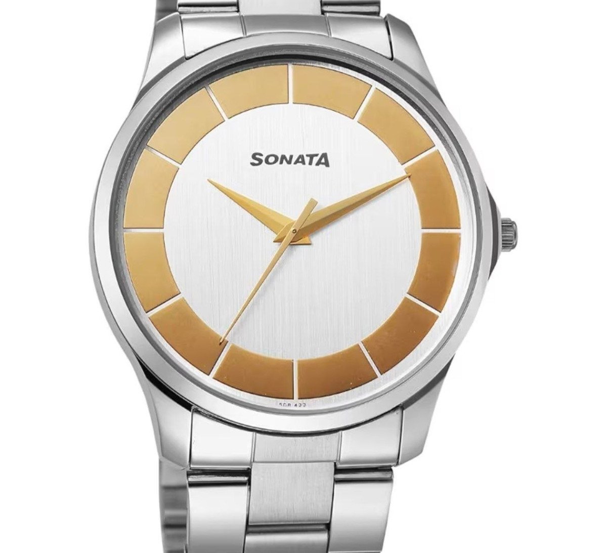 Sonata Traditional Essentials Quartz Silver Gold Round Dial Men S Watch At 758 -apply 8 Coupon