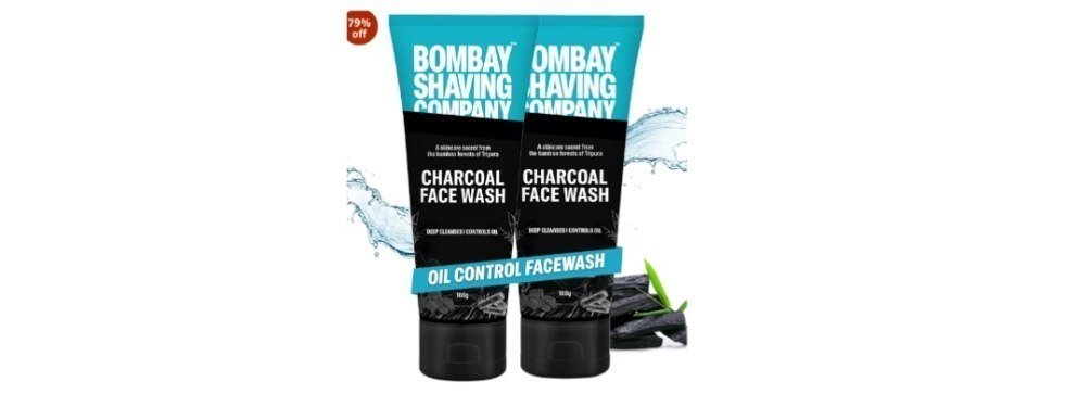 Bombay Shaving Company Charcoal Face Wash For Men Anti Pollution And Brightening Oil Control Face Wash For Men - 2deal 102 Reg 199 Apply Coupon