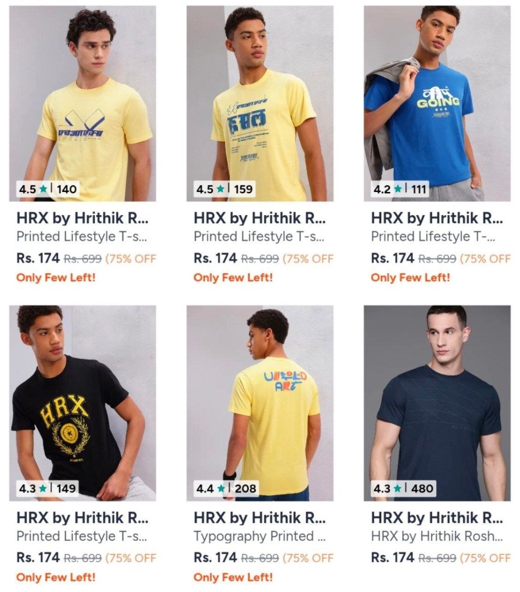 Faast From 174hrx By Hrithik Roshan Clothing