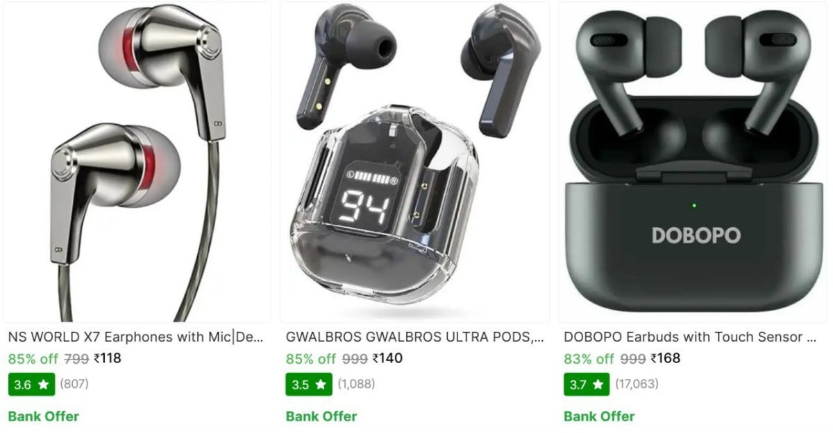 Earphones Earbuds Bluetooth