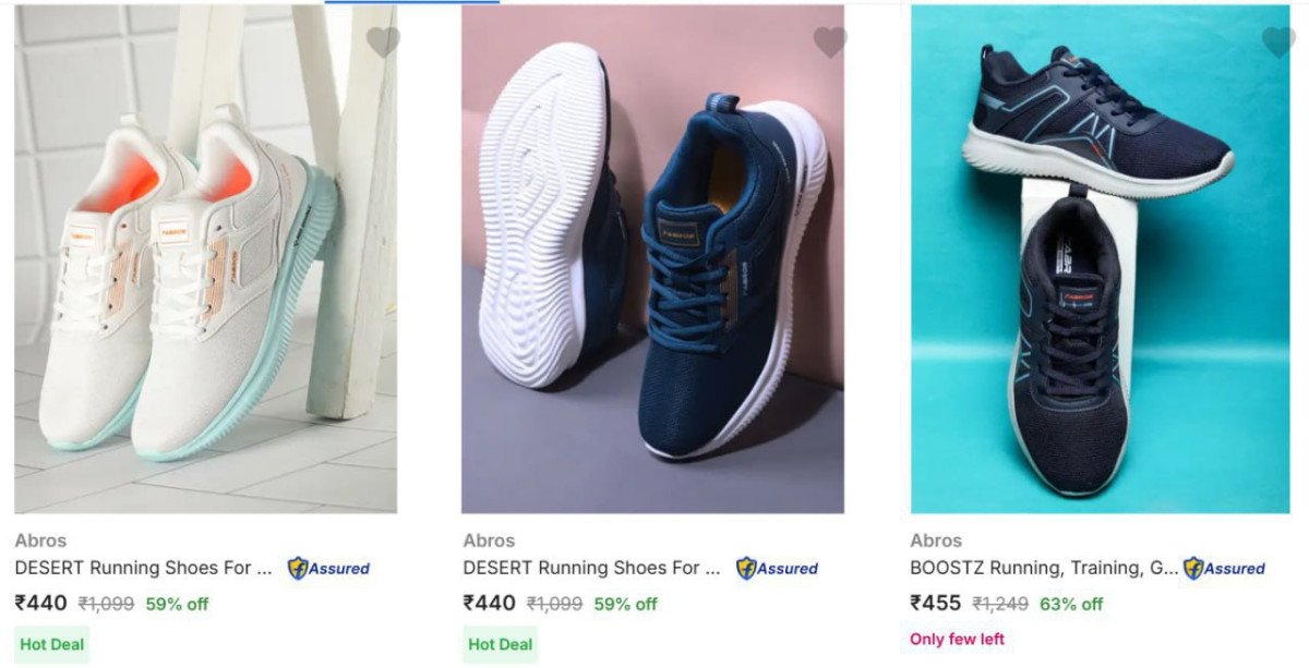 Abros Running Shoes From ₹439