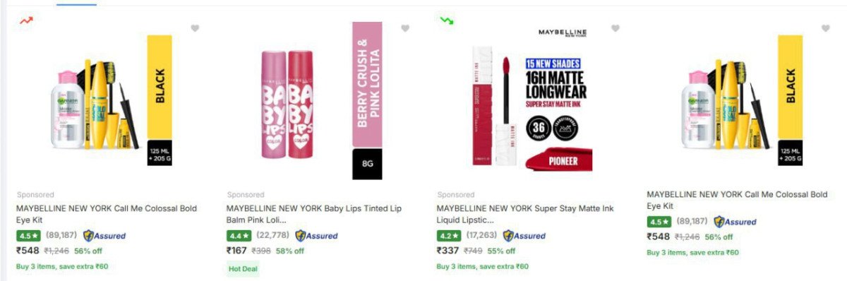 Upto 73% Off -  Beauty And Grooming Kit

Starting Rs.167