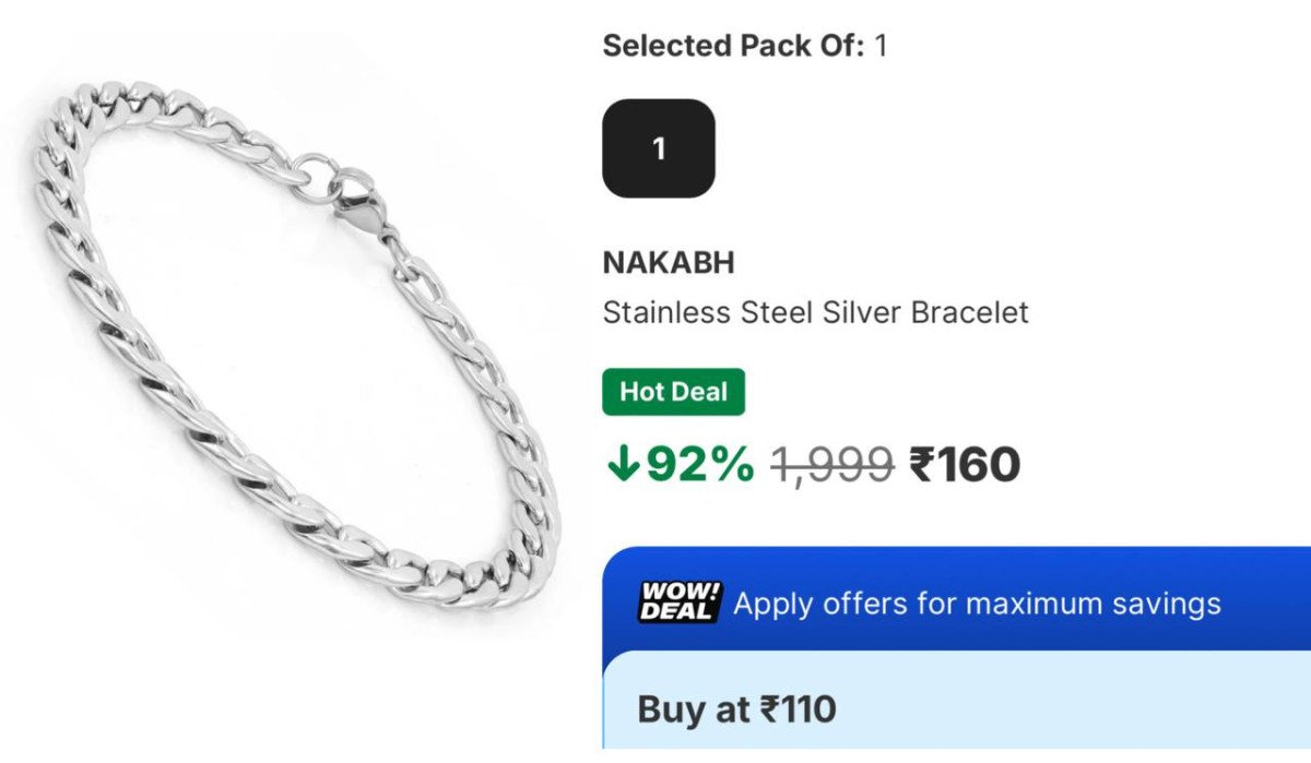 #Loot most stylish and attractive braclet now at the 92% off📈✅
.
Link👉🏻