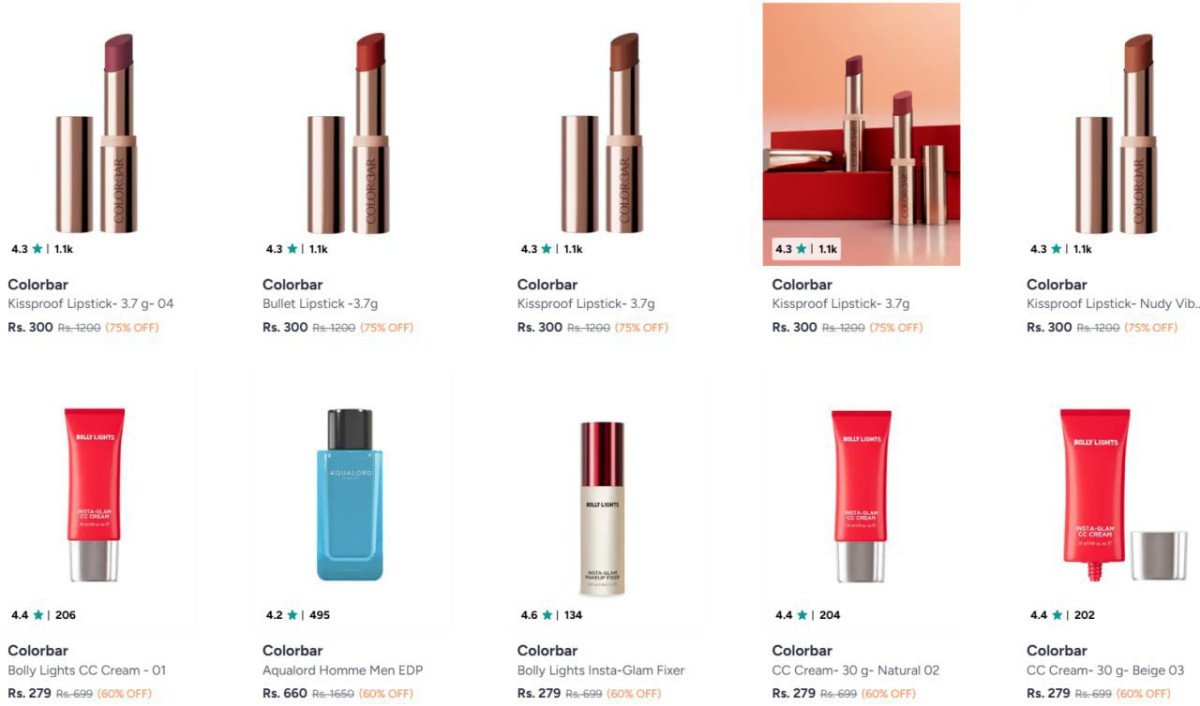 Colorbar Beauty Product Upto 75% Off