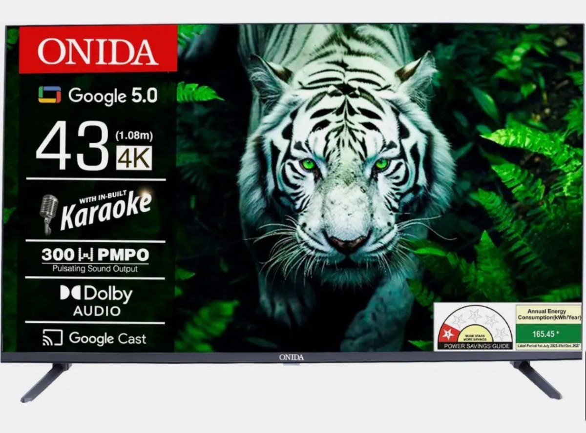 ONIDA 43 inches ultra HD LED TV 

Card offer-1750

Deal Price ₹23649