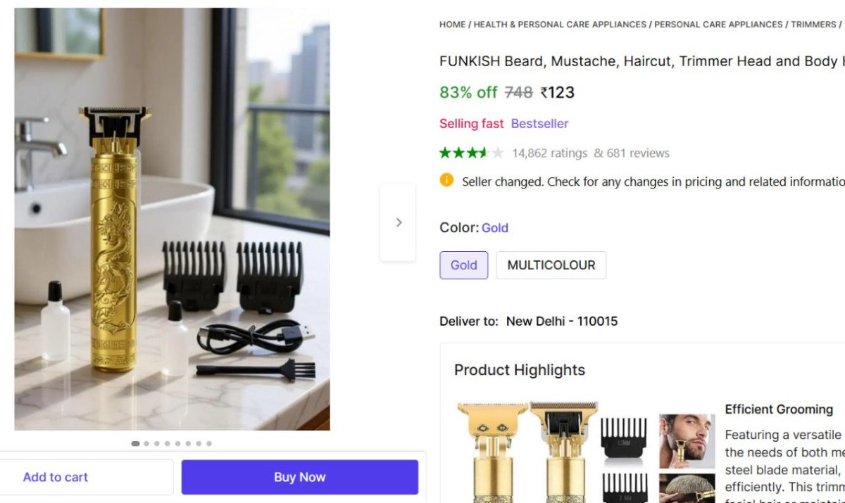 🔥  Rechargeable Trimmer for Men @ ₹123

🔗