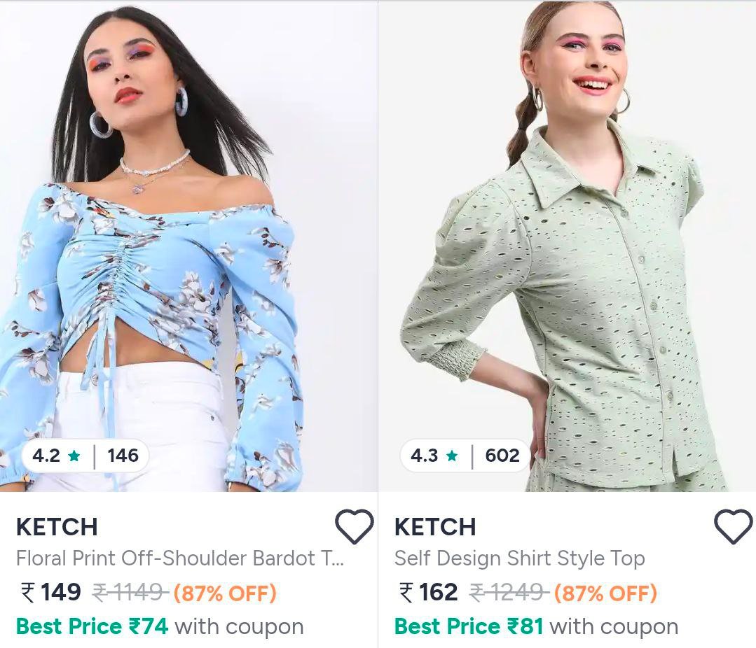 Myntra | Women Top Upto 87% Off.

👉
