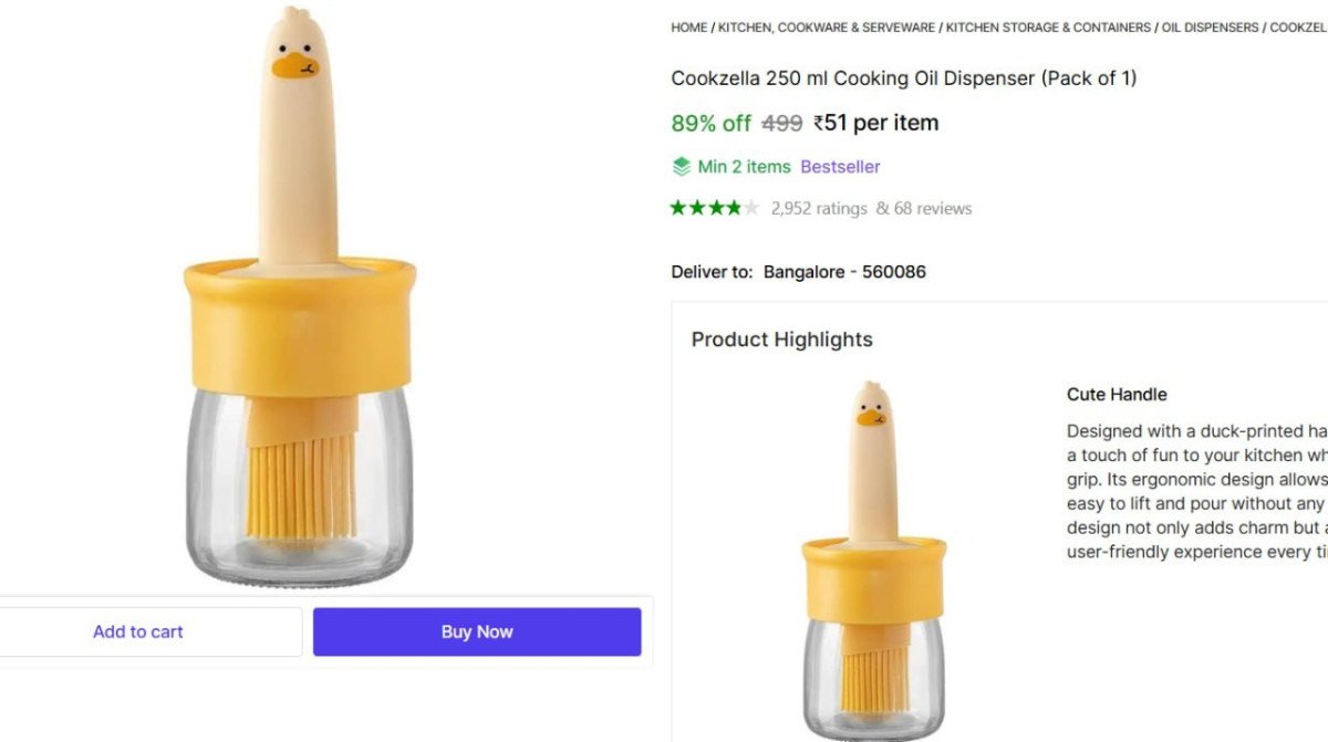 Cooking Oil Dispenser @ ₹51

👉