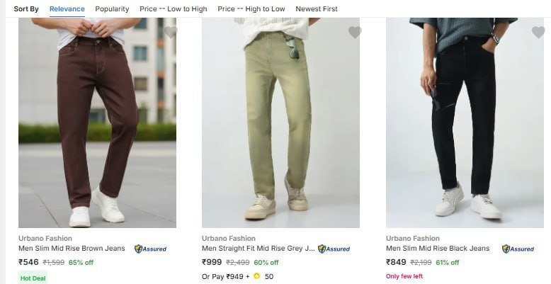 Flipkart | Upto 70% Off  On Urbano Clothing 

Surf All Pages :