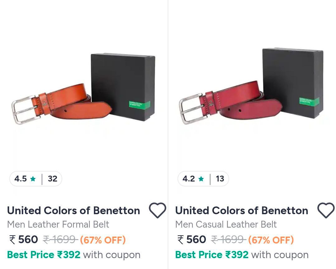 Myntra Loot : Ucb - belts and wallets Upto 67% Off

Link :