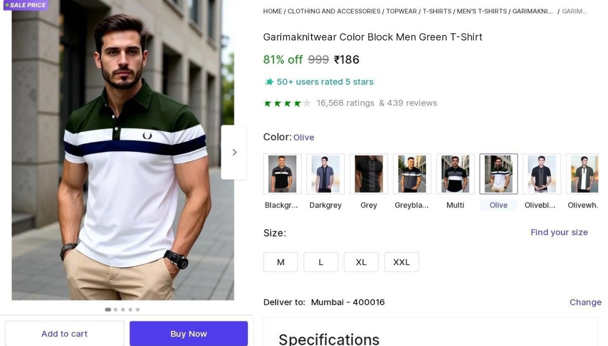 🔥Men's Polo T-Shirt at ₹186

👉
💙 

More Deals! �