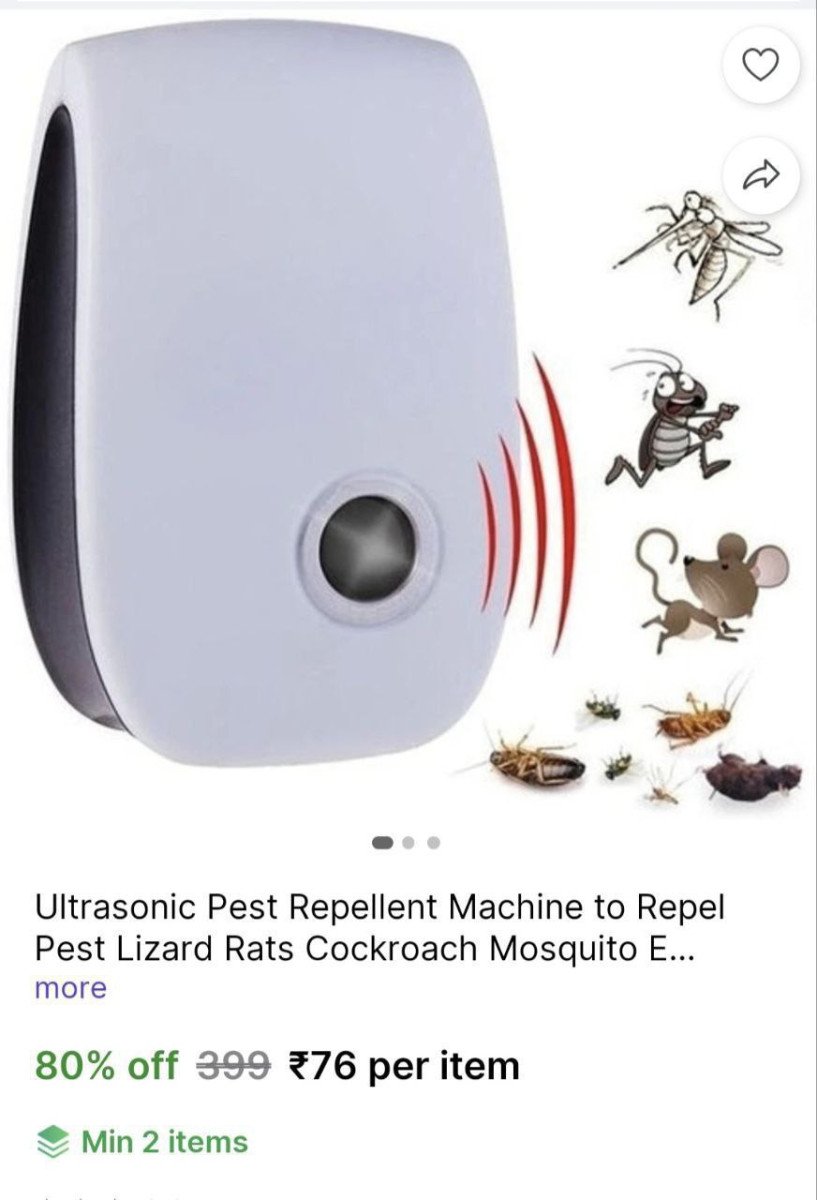 💥 Electric Mosquito Killer @ ₹76

🔗 

Min. Qnty 2