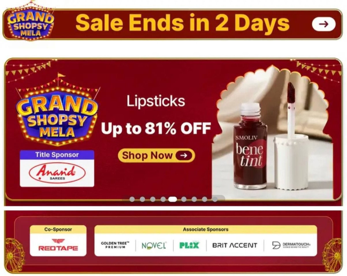 Grand Shopsy Mega Sale Ends in 2 days