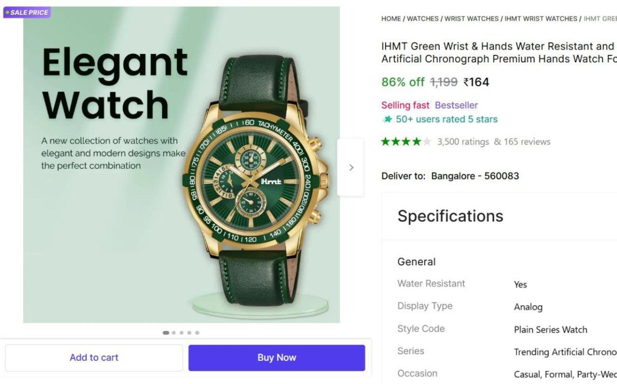 Analog Watch  - For Men @ ₹164