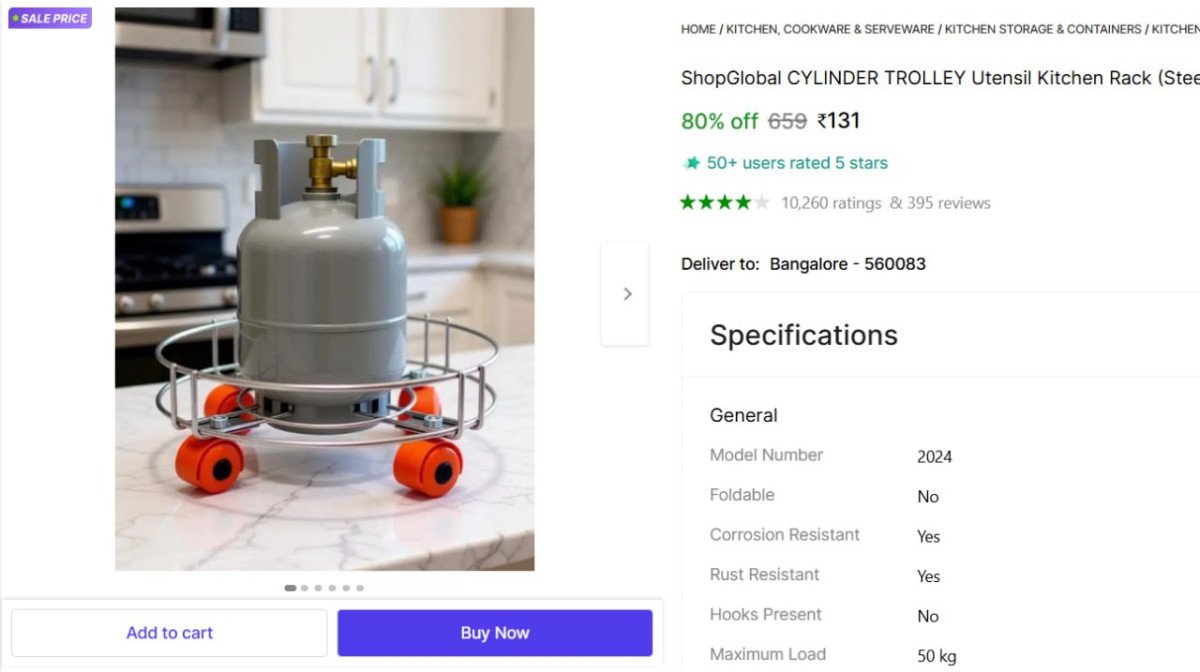 🔥  Steel Cylinder Trolley @ ₹131

🔗