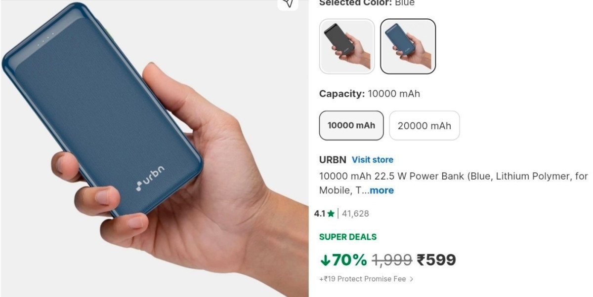 🔥URBN 10,000mAh Powerbank at ₹599

👉