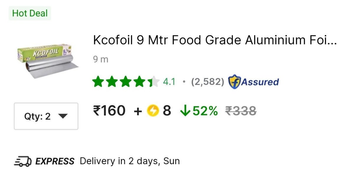 🔥Aluminium Foil (9M × 2) at ₹160 + SC

👉
💙 

Mor