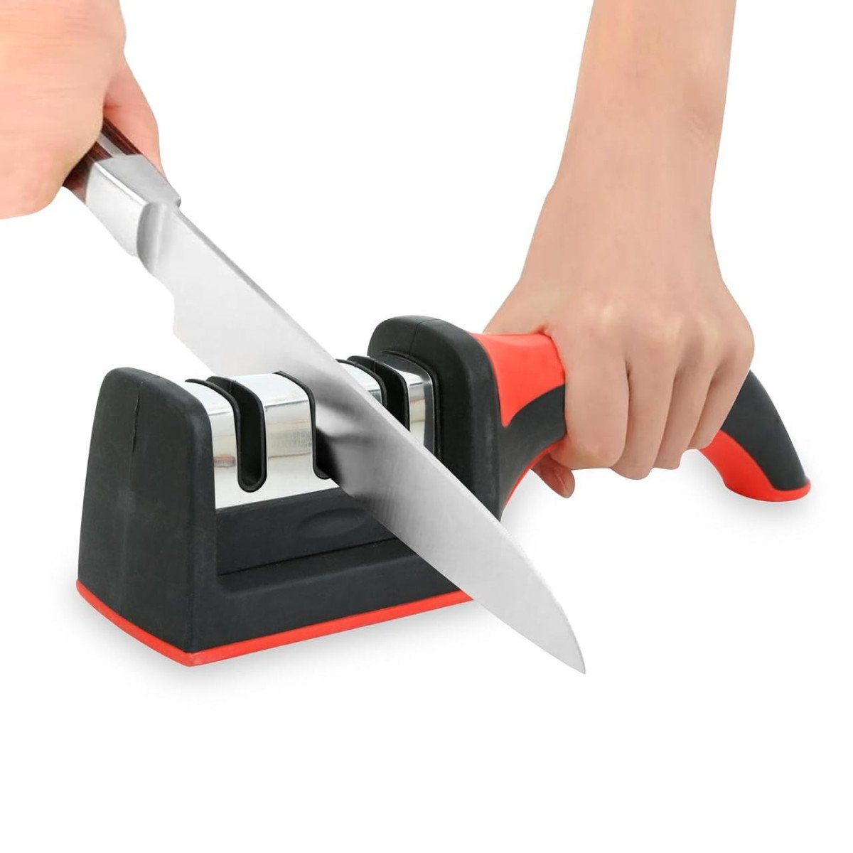 🔥🔥GLUN® 3 in 1 Knife Sharpener with Easy-Grip Handle 