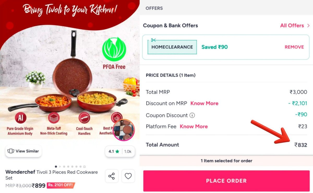 🔥Wonderchef Cookware Set From ₹832

✅Apply Coupon : H