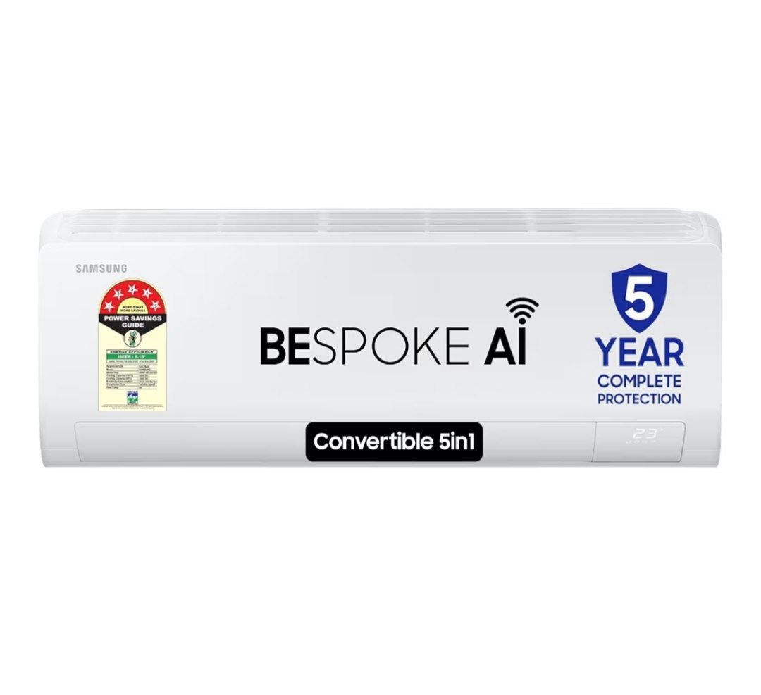 🔥🔥Samsung 1.5 Ton 5 Star AI Inverter Smart Split AC (W