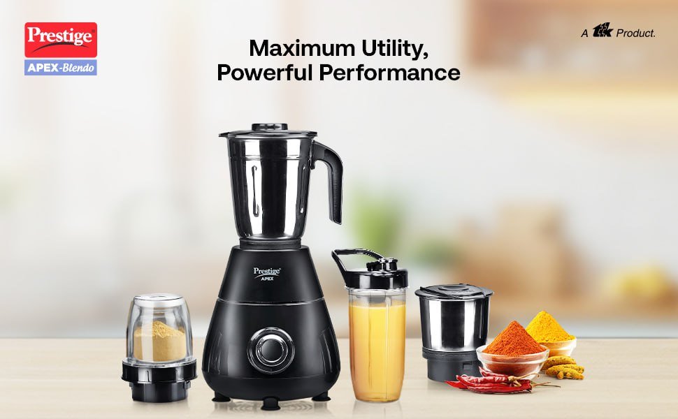 Prestige 500 W Mixer Grinder with 4 Jars @2298