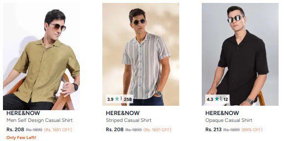 👔🔥 Myntra Shirt Deals – Min 70% OFF 🔥👔

✨ Highlander Shirts – Starting ₹164
👉 

✨ Campus Sutra Shirts – Starting ₹284
👉 

✨ Roadster Shirts – Starting ₹209
👉 
...