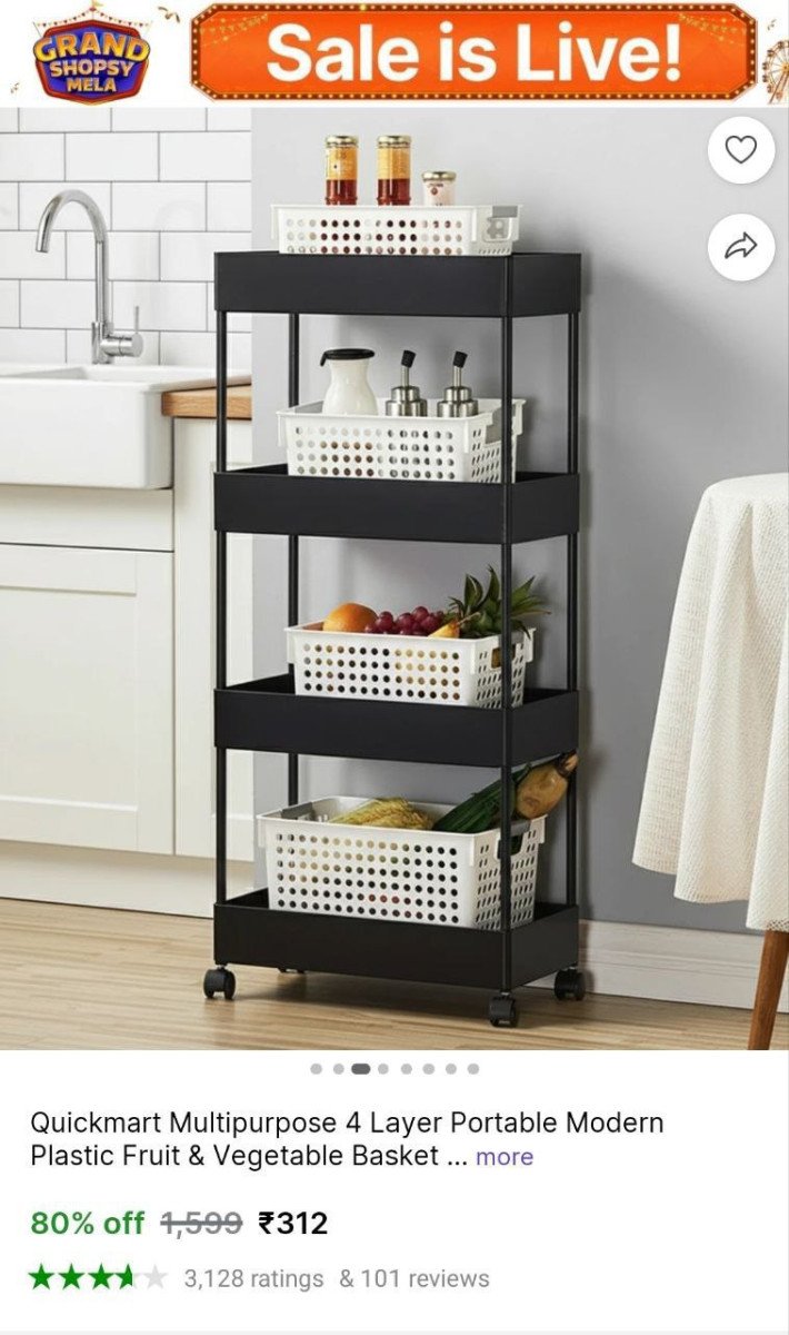 🔥  4 Layer Kitchen Rack @ ₹312

🔗