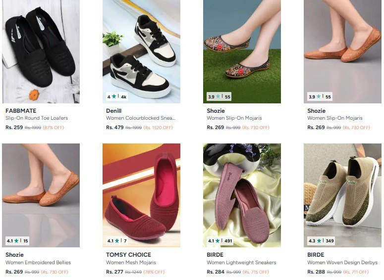 👟🔥 Footwear Sale on Myntra – Up to 90% OFF 🔥👠

👠 Heels – Starting ₹169
👉 

🥿 Flats – Starting ₹150
👉 

🩴 Flip Flops – Starting ₹150
👉 

🥾 Boots – Start...