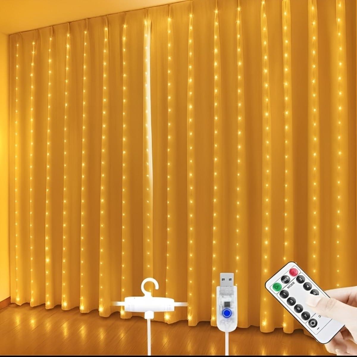 🔥🔥One94Store Plastic Fairy Curtain String Lights for W