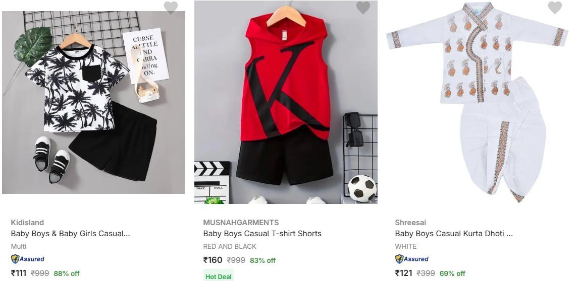 Deals On Kids Clothing's

Combo Packs Under ₹199


Top Wea