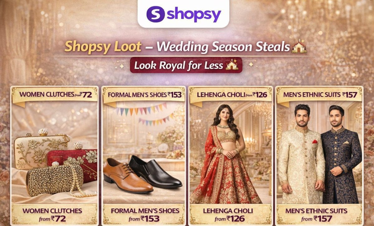 🔥  Shopsy Loot : Wedding Season Steals Look Royal for