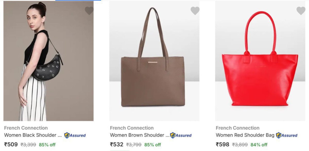 Upto 85% Off On French Connection Handbags