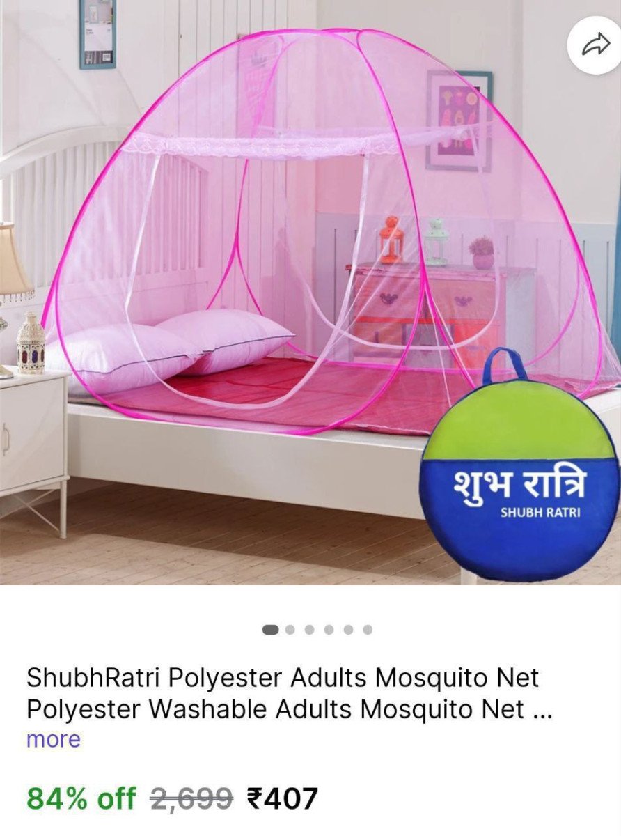 Double Bed Mosquito Net @ ₹407