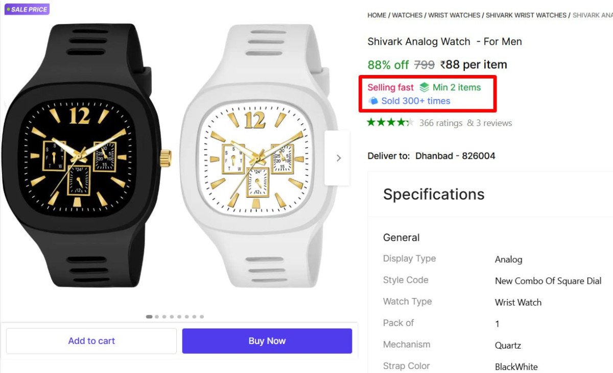 Analog Watch  - For Men @ ₹88

👉