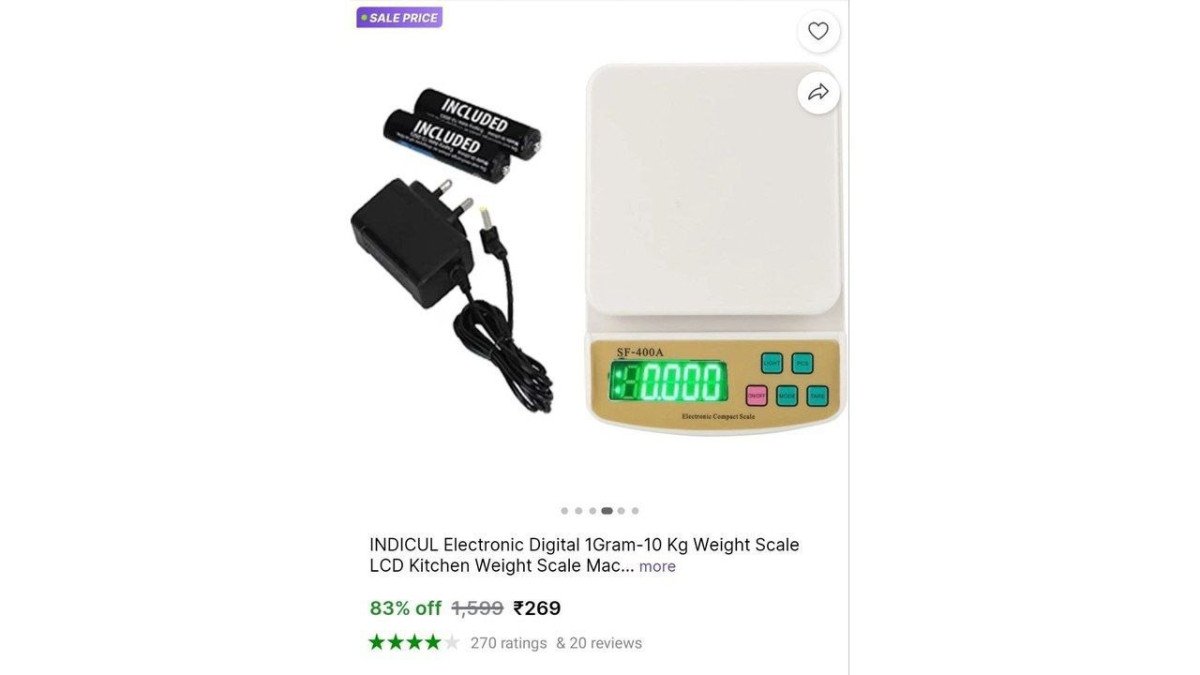 |INDICUL Electronic Digital 1Gram-10 Kg Weight Scale @ ₹26