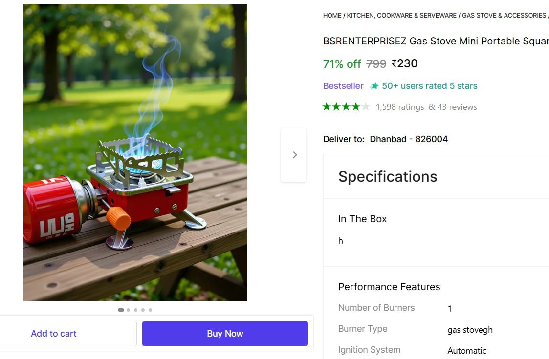 🔥  GRAB : Mini Gas Stove at ₹230

🔗