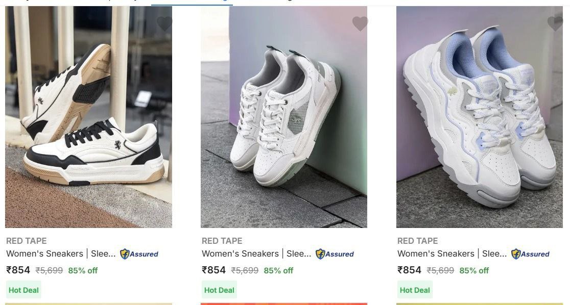 🔥🔥Upto 75% Off On RED TAPE Women's Sneakers 

Buy Here