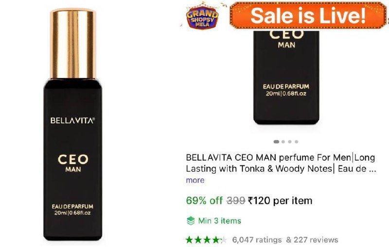 #Loot most viral BELLAVITA perfume now at the 120/-📈✅
.