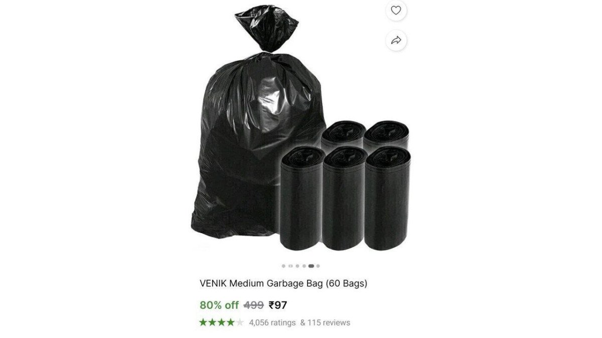 |🔥  Garbage Bag (60 Bags) @ ₹97

🛒