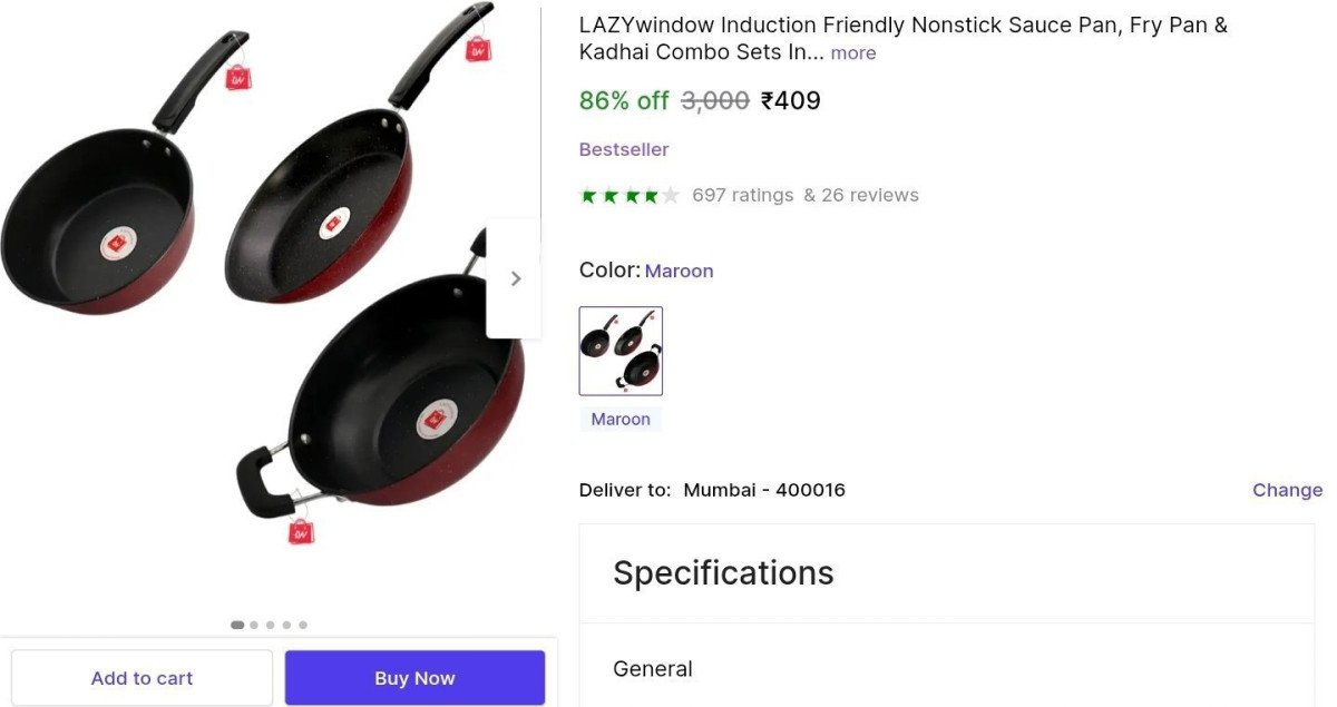 🔥GRAB : Cookware Set at ₹409

👉