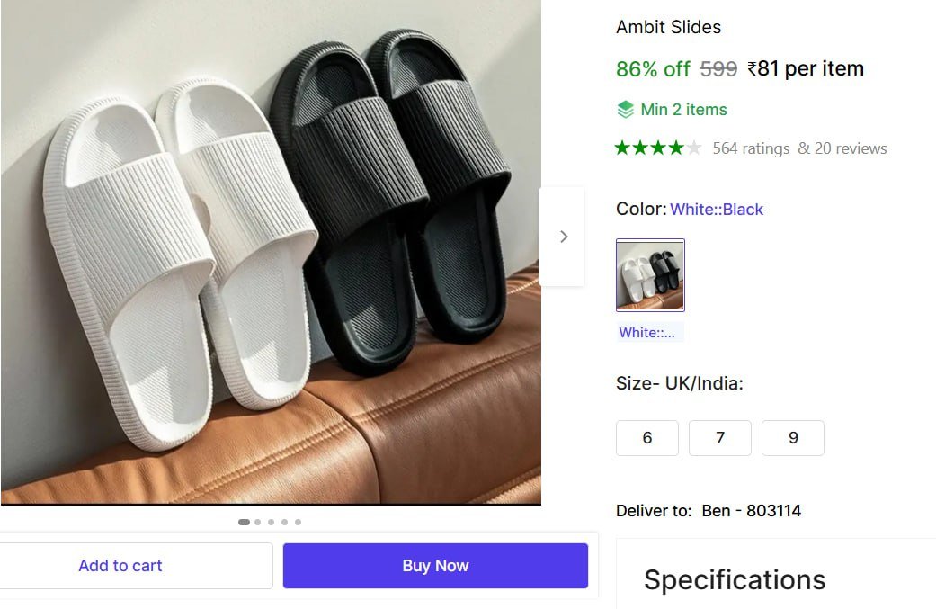 LOOT : Slides @ ₹81

👉
💙 

More Deals! 👉 Click H