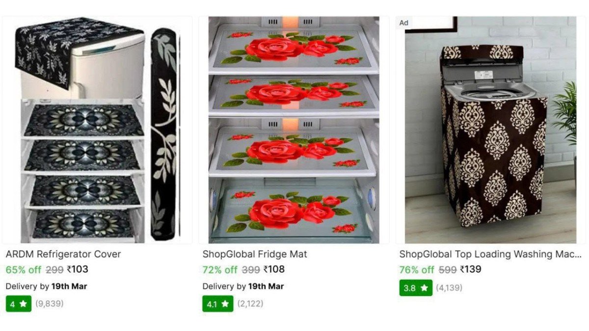 |Appliance Covers From ₹103